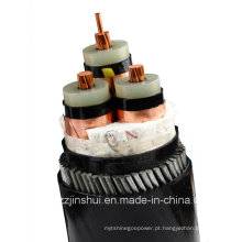 0.6 / 1kv Cu Conductor PVC Isnulation Fita De Alumínio Cabo De Alimentação De PVC